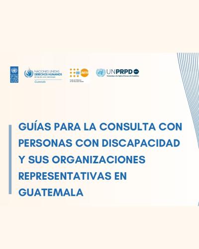 Carátula de documento con el nombre de las guias y los logos de las agencias de la ONU participantes