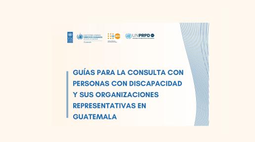 Carátula de documento con el nombre de las guias y los logos de las agencias de la ONU participantes